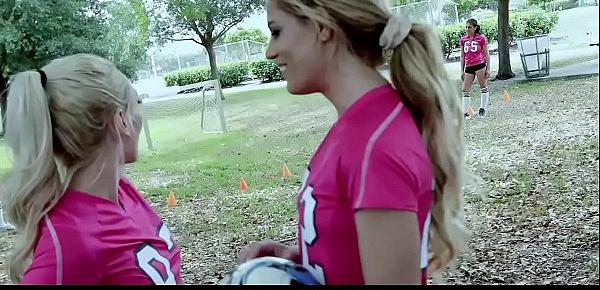  BFFS - Horny Soccer Girls Fucked by Trainers